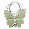 Gancho mariposa bolso suspensión brillante mate mariposa mesa plegable para bolso monedero venta al por mayor