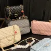 Högkvalitativ designare väska kvinnor enkel axelkedja Klassisk crossbody väska lyxig flerfärgad mode shopping handväska