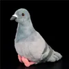 Plush Dolls 19 cm High Realistic Grey Hill Plush Toys Soft Lifelike Pigeons Birds Stuffed Animals Toy Gifts For Kids 230614