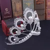 Gioielli per capelli da sposa Miss Universo Corona rotonda regolabile Perla Peakcock Piuma Tiara Pageant Prom Corone CZ Coroa Novia Bijoux Cheveux 230614