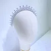 Wedding Hair Jewelry ASNORA Fashion AAA CZ Bridal Crown Wedding Hair Accessories Geometric Shape Long Crystal Headband Prom Banquet Tiara A01388 230614