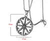 Pendant Necklaces Buddhist Amulet Dharma Wheel Necklace Men Stainless Steel Jewelry