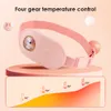 Slimming Belt Uterine Warmer Warm Uterus Massager Relieves Dysmenorrhea Menstruation Muscle Stimulator Heating Pad for Menstrual Cramps 230614