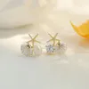 Boucles d'oreilles femmes Imitation coquille perle asymétrique étoile de mer fête de mariage Banquet alliage bijoux tempérament Simple personnalité