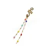 Vintage Natural Crystal Stone Heart Tassel Pendant Hairpin Hair Braid Clip Fashion Hair Braid Styling Hairpins Braid Accessories