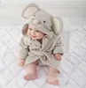 Towels Robes 0-6Y Children Robes Animal Boys Girls Cotton sleepwear Baby Bathrobe Romper kids Home wear Baby Hooded Bath Towel Robes Cartoon 230614