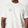 Мужские футболки летние мужские футболки в спортивных повседневных круглых круглых шеи свободная негабаритная футболка из чистого хлопка с коротким рукавом 230615