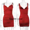 Casual Dresses Sexy Bodycon Dress Women 2023 Summer Spaghetti Strap Neck Backless Mini Short