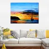 Modern Canvas Painting Landscape Art Lullaby Hand Painted Romantic Artwork Wall Decor