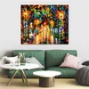 Contemporary Canvas Wall Art Gossips Handcrafted Landscape Painting New House Decor