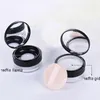 20g losse poedercontainerfles met elastisch gaas zwart roze flip-dop pot cosmetische case W zeef Jmwde