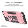 Kickstand Ring Holder Telefonfodral för Motorola One 5G Ace Fusion Hyper G snabb Pure Power Stylus Hybrid PC TPU Armor Stuffsäker mobiltelefonfodral omslag