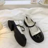 Zapatos de vestir 2023 primavera negro Mary Jane tacón grueso Lolita College Girls plataforma JK sandalias de mujer de suela gruesa