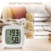 Household Thermometers Temea Mini LCD Digital Thermometer Hygrometer Humidity Meter Indoor Humidity Gauge Room Temperature Sensor Weather Station 230614