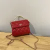 Ddesigner sac à main Channell sac émail poignée banlieue petit carré français avancé léger luxe épaule diamant damier