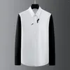 القمصان غير الرسمية للرجال 2023 الرجال الكلاسيكي نيل بارثوندولت قميص القطن القطن جودة عالية جيب الأكمام قصيرة S 3XL #A609