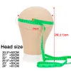 Wig Stand Alileader Wolesale 3Pcs/Set Wig Making Tools Quality Canvas Mannequin Head 21" 22" 22.5" 23" 24" Canvas Head For Wigs Making 230614