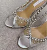 Rignestone Pildel High Heels Sandals Femmes PVC