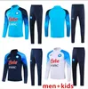 23 24 Napoli Tracksuit Soccer Jersey Football Kit 22 23 SSC Naples AE7 D10S Hommes Training Anzug Abnutzung Formation Tuta Chandal Quadrat Jogging