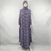 Etniska kläder Kvinnokjol Muslim Abaya Indonesia Maxi Trench Coat Hoodie Kaftan Marockan Set African Robe Long Dresse Modanisa