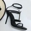 Designer Women's Party Fashion chaussures de danse en cuir New Sexy Heels Super 10cm Boucle en métal de mariage pour femmes Talons Chaussures pour femmes 35-41