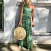 Abiti casual Elegante abito estivo da bar Una spalla lunga Boho Stripe Maxi Holiday Beach A-line Vestido elegante