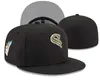 Les plus récents chapeaux ajustés Snapbacks tailles chapeau toute équipe unisexe ajusté de boucles de bask ajusté Coton
