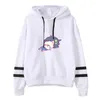 Herrtröjor mafumafu mafu tryck höst vinter semester preppy casual streetwearstyle hoodie män/kvinnor kawaii kläder