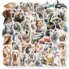50PCS Watercolor Realistic Animals Bottle Stickers For Guitar Car Laptop Fridge Helmet Ipad Bicycle Phone Motorcycle PS4 Book Pvc Skateboard DIY Decals