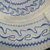 Roupas étnicas Índia Azul Oração Caps Para Homens Kippot Bordado Moda Muçulmana Africano Chapéus Islâmicos Redondo Topi Kufi Judaico Kipá