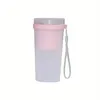 Licuadora portátil personal de 1 pieza, mini licuadora de jugo, licuadora de tamaño pequeño recargable por USB para batidos y batidos, mini vaso exprimidor de viaje de 300 ml, jugo, leche