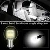 Nouveau 100pcs BA9S LED T4W Lampes de lecture de voiture Intérieur Dôme Lampes Ampoule de rechange Non polarité Plaque d'immatriculation Lumière DC 12V Super Bright White