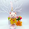 2020 일본 귀여운 돼지 인형 키 체인 펜던트 돼지 모자 돼지 돼지 돼지 스트랩 키 체인 플러시 장난감 장난감 배낭 장식 키링 여자 9793355304U