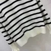 23ss Женский свитер Женский дизайнерский дизайнерский одежда новая шерстяная ткань с блестками бисера из бисера с пуговица