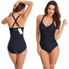 LL Women Swimsuit One-piece Sport Bathing suit Sleeveless Playsuits Fitness Casual Black Summer