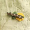 Hair Clips 10pcs Handmade Knitting Yellow Sunflower Alligator Accessories Crochet Daisy Flower Clamp Clasp