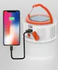 Zonne -gloeilamp met USB -oplaad, zonne -led camping lamp draagbare batterij bediende tent gloeilamp langdurige oplaadbare lamp