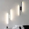 Wandlampen Led Lamp Modern Interieur Licht Nachtkastje Slaapkamer Lichten Zwart Design Indoor Gang Schans Home Decor