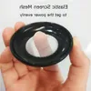 20g losse poedercontainerfles met elastisch gaas zwart roze flip-dop pot cosmetische case W zeef Jmwde