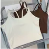 Yoga outfit Tank Top Sports Underwear Halter Neck Vest Kvinnor Fitnesskläder Gym Tight Push Up Sport Bra