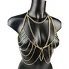 Belly Chains Body Chain Sexy Chest Fashion Jewelry for Women Bikini Dress Sweater Accessories Bra Par Games Gift 230614