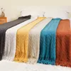 Blanket Soft Knit Blanket Nordic Waffle Plaid Sofa Throw Blanket Office Travel Bedspread Bed Sofa Cover Home Textile Supplies R230615