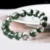 Lien Bracelets Naturel Haute Qualité Vert Fantôme Perles Femmes Bracelet Blonde Cristal À La Mode Reiki Guérison Bijoux Fille Emo Cadeau En Gros