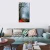 Hedendaagse Abstracte Canvas Art Fogy Patch Cityscape Olieverfschilderij Met de hand gemaakt Modern Pub Bar Decor