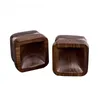 Square Wooden Smoke Grinder 54mm 2 Layers Tobacco Grinders Household Smoking Accessories Q198