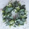 Kwiaty dekoracyjne eukaliptus świąteczny wieńc