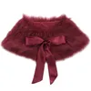 Kurtki dziewczyny faux fur boler ramion kruki płaszcz dzieci dzieci dzieci formalne przyjęcie urodzinowe sukienka