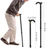 Other Health Beauty Items 1pc Aluminum Alloy Retractable Walking Stick 2Section Telescopic Crutch Adjustable Height Cane For Old People 90cm 230614
