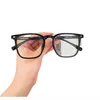 Femmes lunettes cadre lentille claire hommes soleil gazes Style de mode protège les yeux UV400 avec étui 0187