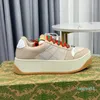 2023-Dikke zolen Casual schoenen vrouwen Reizen lederen veterschoen sneaker mode dame Platte ontwerper Running Trainers Letters platform mannen gym sneakers maat 36-42-45